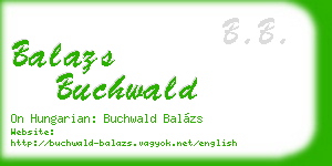 balazs buchwald business card